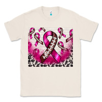 Natural breast cancer american football ribbon Classic Tee - NancyCooperArtShop