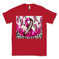 Red breast cancer american football ribbon Classic Tee - NancyCooperArtShop