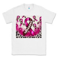 White breast cancer american football ribbon Classic Tee - NancyCooperArtShop