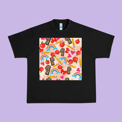 Back To School Seamless Pattern 1 (3600x3600) Urban Heavy Tee Designed By Adodesignshop