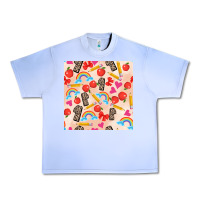 Grape Ice back to school seamless pattern 1 (3600x3600) Urban Heavy Tee - AdoDesignShop