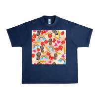 Navy back to school seamless pattern 1 (3600x3600) Urban Heavy Tee - AdoDesignShop