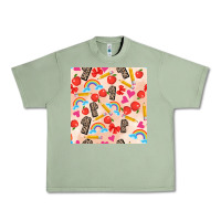 Oil Green back to school seamless pattern 1 (3600x3600) Urban Heavy Tee - AdoDesignShop