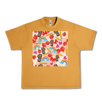Peanut Butter back to school seamless pattern 1 (3600x3600) Urban Heavy Tee - AdoDesignShop