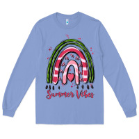 Colony Blue summer vibes Long Sleeve Tee - MaliasSmallBusiness