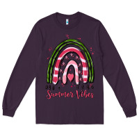 Plum summer vibes Long Sleeve Tee - MaliasSmallBusiness