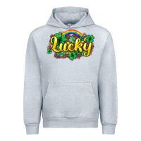 Heather Grey Lucky St. Patrick's Day Urban Hoodie - HowdyJamesFarm