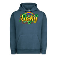 Pigment Midnight Navy Lucky St. Patrick's Day Urban Hoodie - HowdyJamesFarm