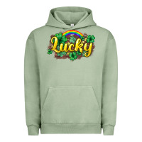 Pigment Oil Green Lucky St. Patrick's Day Urban Hoodie - HowdyJamesFarm