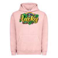 Pigment Salmon Lucky St. Patrick's Day Urban Hoodie - HowdyJamesFarm