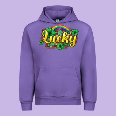 Lucky St. Patrick's Day Urban Hoodie Designed By Howdyjamesfarm