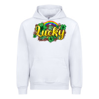 White Lucky St. Patrick's Day Urban Hoodie - HowdyJamesFarm