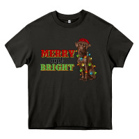 Asphalt merry and bright labrador Heavy Core Tee - RanaPortraitStore