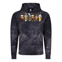 Cloud Black skeleton coffee cups Vintage Hoodie - Jasminsmagicworld