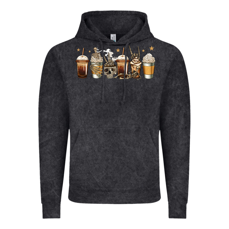 Skeleton Coffee Cups Vintage Hoodie by Jasminsmagicworld | Teevron