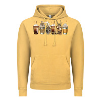 Vintage Mustard skeleton coffee cups Vintage Hoodie - Jasminsmagicworld
