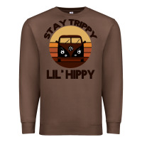 Chestnut Stay Trippy Lil Hippy Premium Sweatshirt - Bettercallsaul