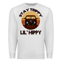 Oatmeal Heather Stay Trippy Lil Hippy Premium Sweatshirt - Bettercallsaul