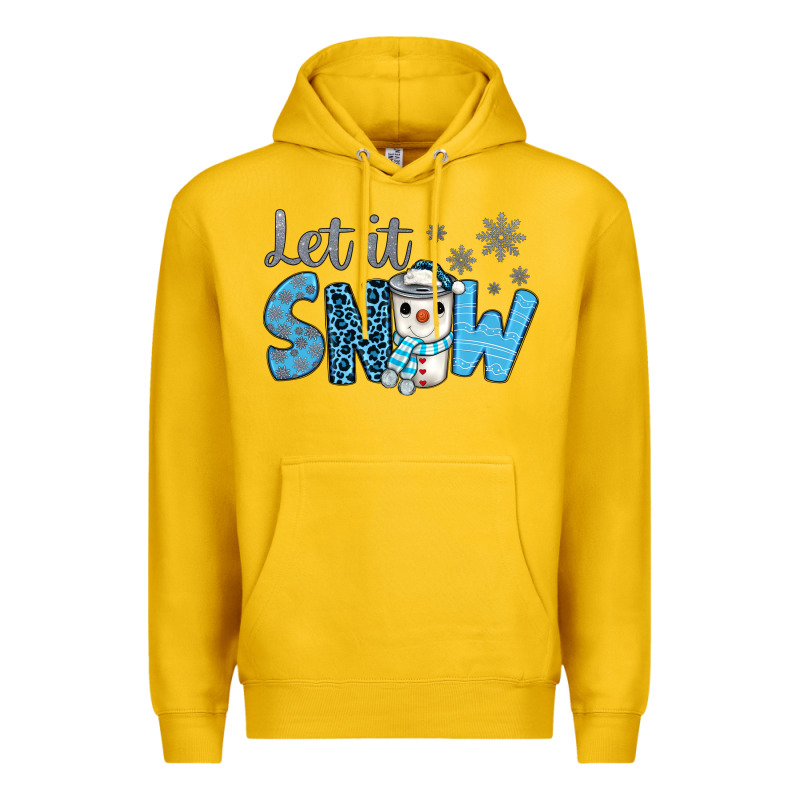 Let It Snow Snowman Coffee Premium Hoodie by JahusDesignShop | Teevron