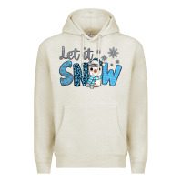 Oatmeal Heather let it snow snowman coffee Premium Hoodie - JahusDesignShop
