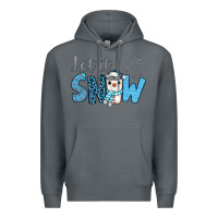Rock let it snow snowman coffee Premium Hoodie - JahusDesignShop