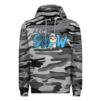 Slate Camo let it snow snowman coffee Premium Hoodie - JahusDesignShop