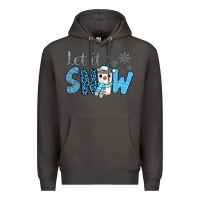 Smoke let it snow snowman coffee Premium Hoodie - JahusDesignShop