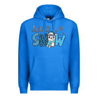 True Royal let it snow snowman coffee Premium Hoodie - JahusDesignShop