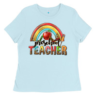 Baby Blue preschool teacher Ladies Tee - texasbilliewilder