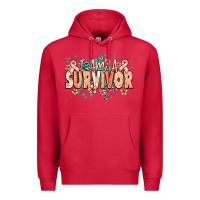Cardinal I am a survivor peach ribbon Premium Hoodie - NancyCooperArtShop
