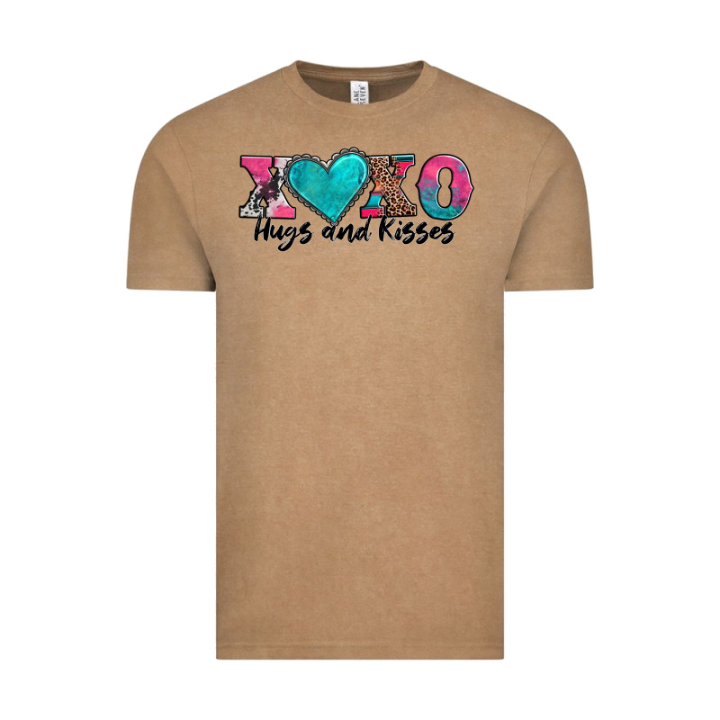 Xoxo Hugs And Kisses Valentines Day Vintage Tee by AdoDesignShop | Teevron