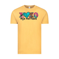Vintage Mustard xoxo hugs and kisses valentines day Vintage Tee - AdoDesignShop