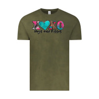 Vintage Olive xoxo hugs and kisses valentines day Vintage Tee - AdoDesignShop
