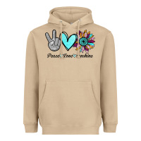 Mushroom Peace Love Sunshine Heavyweight Hoodie - Bettercallsaul