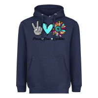 Navy Peace Love Sunshine Heavyweight Hoodie - Bettercallsaul