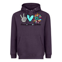 Plum Peace Love Sunshine Heavyweight Hoodie - Bettercallsaul