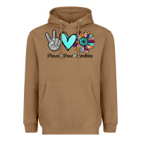 Toasted Coconut Peace Love Sunshine Heavyweight Hoodie - Bettercallsaul