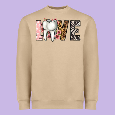 Love Dentist Life Heavyweight Sweatshirt Designed By Jasminsmagicworld
