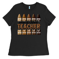 Black proud black teacher Ladies Tee - texasbilliewilder