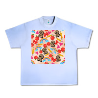 Grape Ice back to school seamless pattern 2 (3600x3600) Urban Heavy Tee - AdoDesignShop