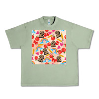 Oil Green back to school seamless pattern 2 (3600x3600) Urban Heavy Tee - AdoDesignShop