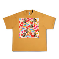 Peanut Butter back to school seamless pattern 2 (3600x3600) Urban Heavy Tee - AdoDesignShop