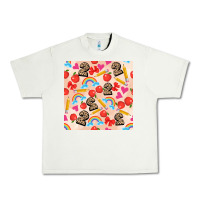 Pistachio back to school seamless pattern 2 (3600x3600) Urban Heavy Tee - AdoDesignShop