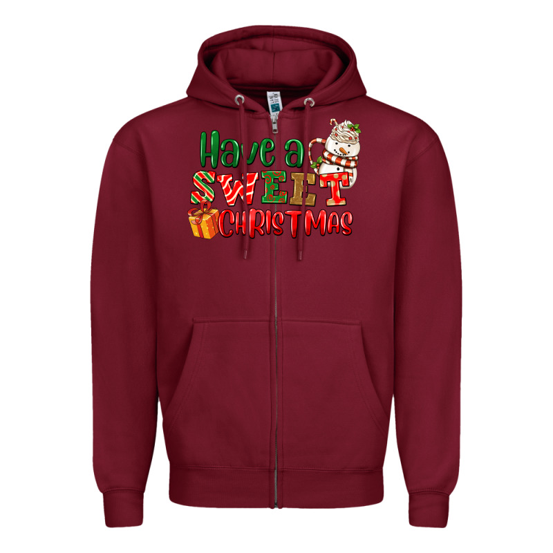 Have A Sweet Christmas Zipper Hoodie by NancyCooperArtShop | Teevron