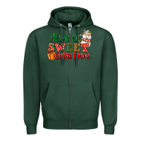Sports Green Have a sweet Christmas Zipper Hoodie - NancyCooperArtShop