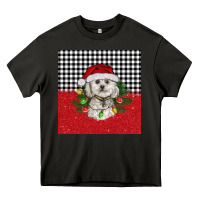 Asphalt Christmas Bichon frise dog Heavy Core Tee - BarkalooDesign
