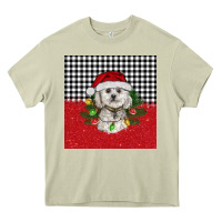 Mossy Christmas Bichon frise dog Heavy Core Tee - BarkalooDesign