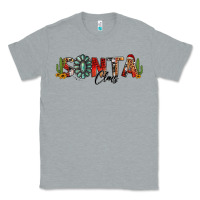 Heather Grey western christmas santa claus sunflowers and cactus Classic Tee - Jasminsmagicworld