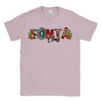 Western Christmas Santa Claus Sunflowers And Cactus Classic Tee | Teevron