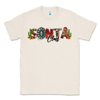 Natural western christmas santa claus sunflowers and cactus Classic Tee - Jasminsmagicworld